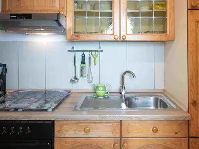 Küche im Appartement Bergblick