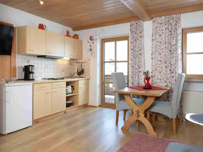 Küche im Appartement Apfelbaum