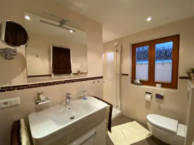 Badezimmer im Haus Wiesenblick