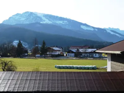 Ausblick vom Balkon im Sommer