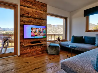 designchalets auf 685 hochalm Wohnzimmer