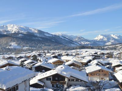 Blick auf Unterberg und Kaisergebirge