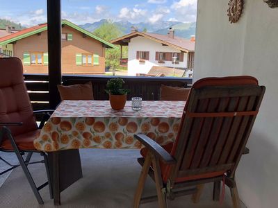 Terrasse mit Bergblick