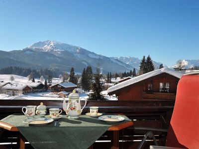 Ausblick von unseren Balkonen Winter