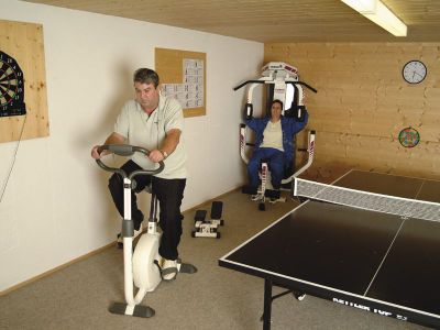 Der Fitnessraum im Gästehaus Lechner