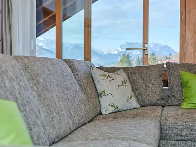 Wohnzimmer Blick auf Kaisergebierge