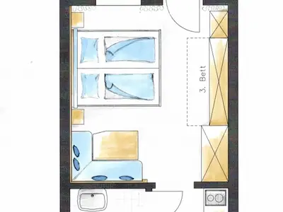 Grundriss der Wohnung