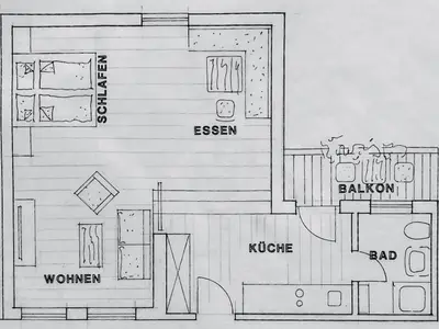 FeWo 2 'Dachstudio' Grundriss