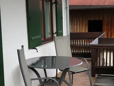 Sitzgelegenheit auf dem Balkon