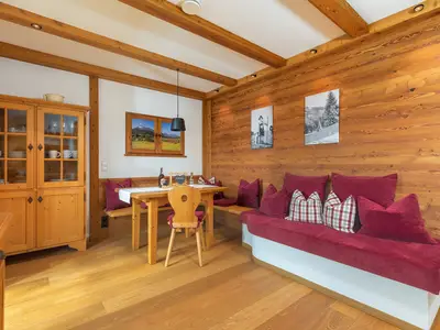 Ferienwohnung Geigelstein Sitzbereich