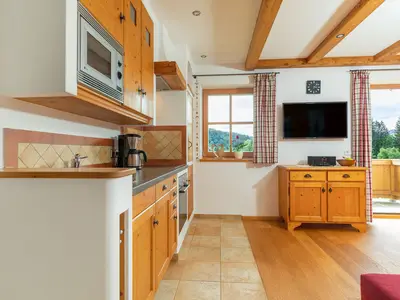 Ferienwohnung Geigelstein Küchenbereich