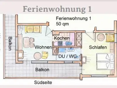 Ferienwohnung für 3 Personen (50 m²) in Reit im Winkl 5/6