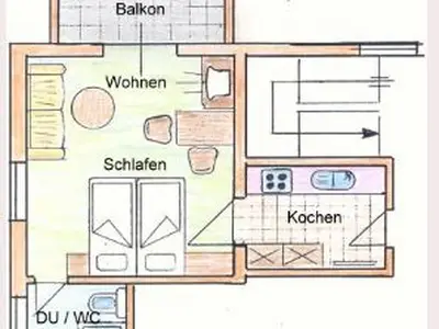 Ferienwohnung für 3 Personen (33 m²) in Reit im Winkl 4/5