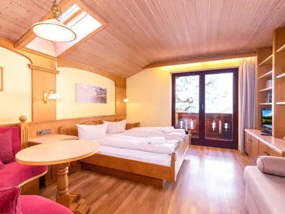Berghof Studio - Schlafzimmer mit Balkonzugang