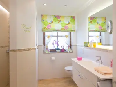 Eine Wellness-Oase wartet auf Sie: der Waschplatz im neuen Bad unserer Kaiserwinkl Panorama.