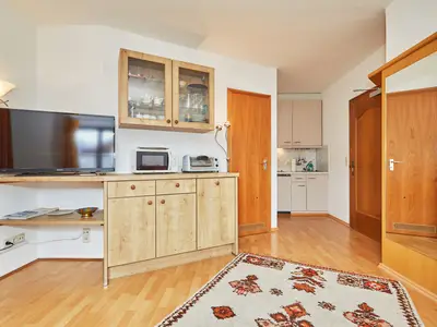 Wohnzimmer mit Küchenzeile