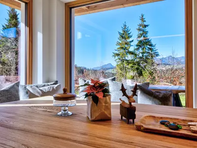 designchalets auf 685 bergstadl Blick in die Berge