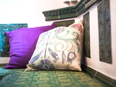 Gemütliche Sitzbank