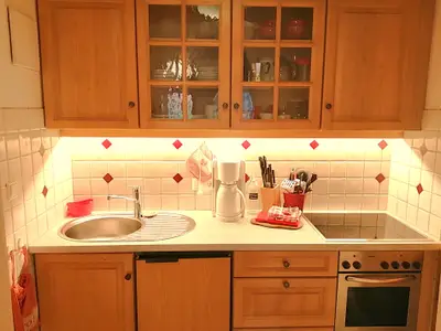 Apartment "Zwerchenberg": bestens ausgestattete Küche...
