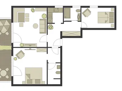Zahmer Kaiser - Grundriss zur Information