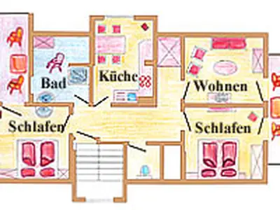 Grundriss Ferienwohnung