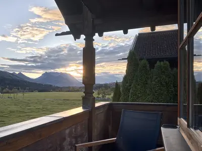 activechalets six.nine.eight alpstyle plus Blick vom Balkon Zahmer Kaiser