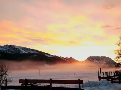 winterliche Abendstimmung