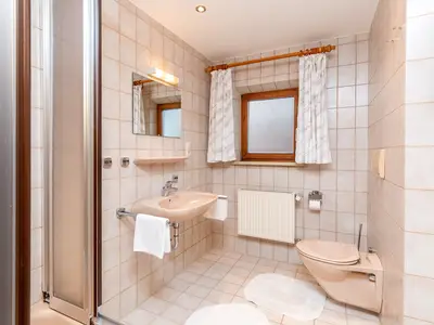 Badezimmer im Landhaus Gstatter