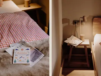 Schlafzimmer mit Doppelbett