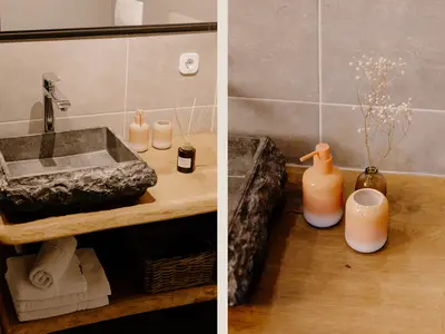 Badezimmer mit Dusche