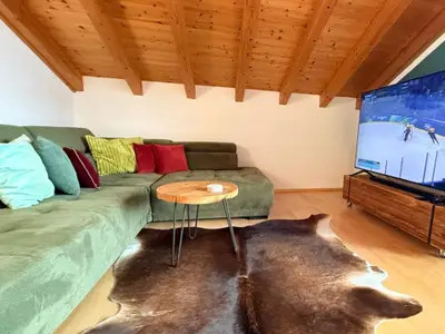 Wohnzimmer Ferienwohnungen „Edelweiss“ im Haus am Wiesbach