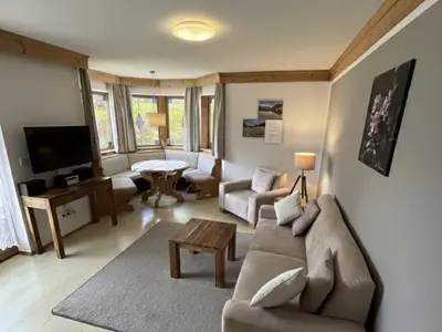 Wohnzimmer Ferienwohnung Bergveilchen