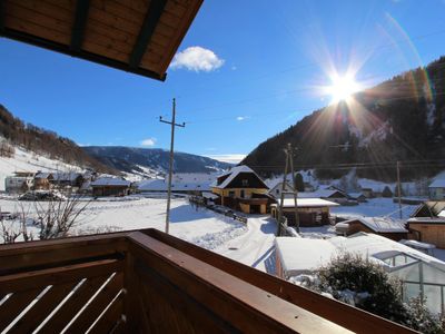 Aussicht vom Ferienhaus [Winter]