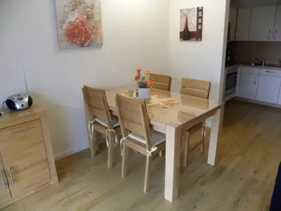 Essbereich im Wohnzimmer