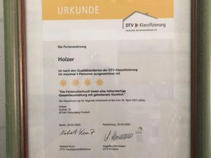 DTV - Urkunde 4 Sterne