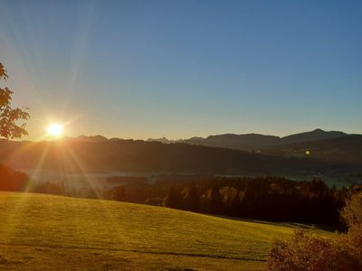 Sonnenaufgang vom Balkon