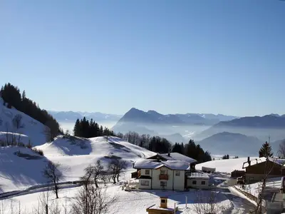 Aussicht im Winter Richtung Inntal