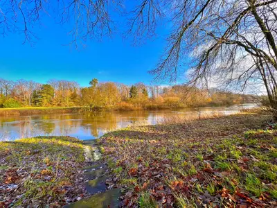 Großer Garten des Ferienhauses Emsglück in Rheine