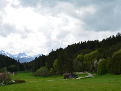 Blick aus dem Westbalkon - Wanderwege