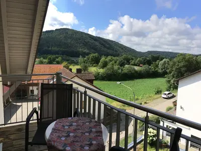 Blick vom Balkon