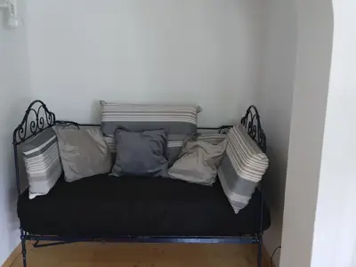 Schlafnische im Wohnzimmer