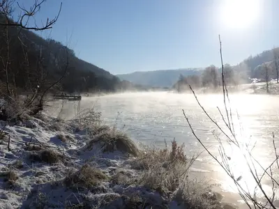 Winteridylle am RMD-Kanal