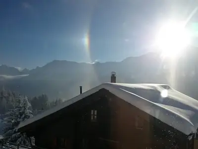Blick beim Frühstück nach Osten - traumhaft!