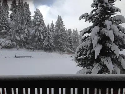 Balkon Winterstimmung