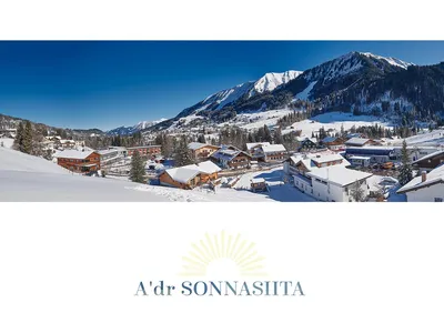 Ausblick auf Riezlern und die umliegenden Berge