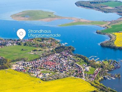 Strandhaus Müritzblick und Uferpromenade direkt am Müritzufer