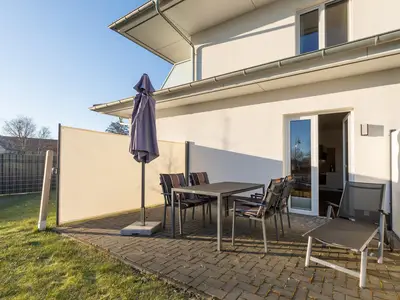 Ferienwohnung SeeBrise Röbel Terrasse
