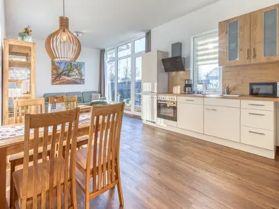 Ferienwohnung SeeNest Röbel Küchenzeile