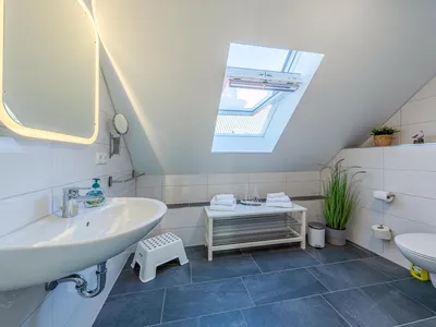 Ferienwohnung Merlin Ausguck Röbel/Müritz Badezimmer