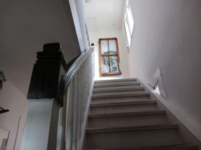 Treppe zur Fewo in der ersten Etage